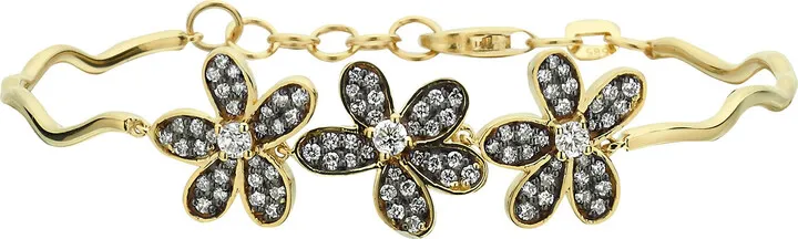 Women's Rebellion 14K Yellow Gold Diamond Bracelet