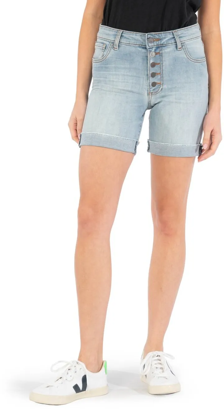 Catherine High Waist Boyfriend Denim Shorts