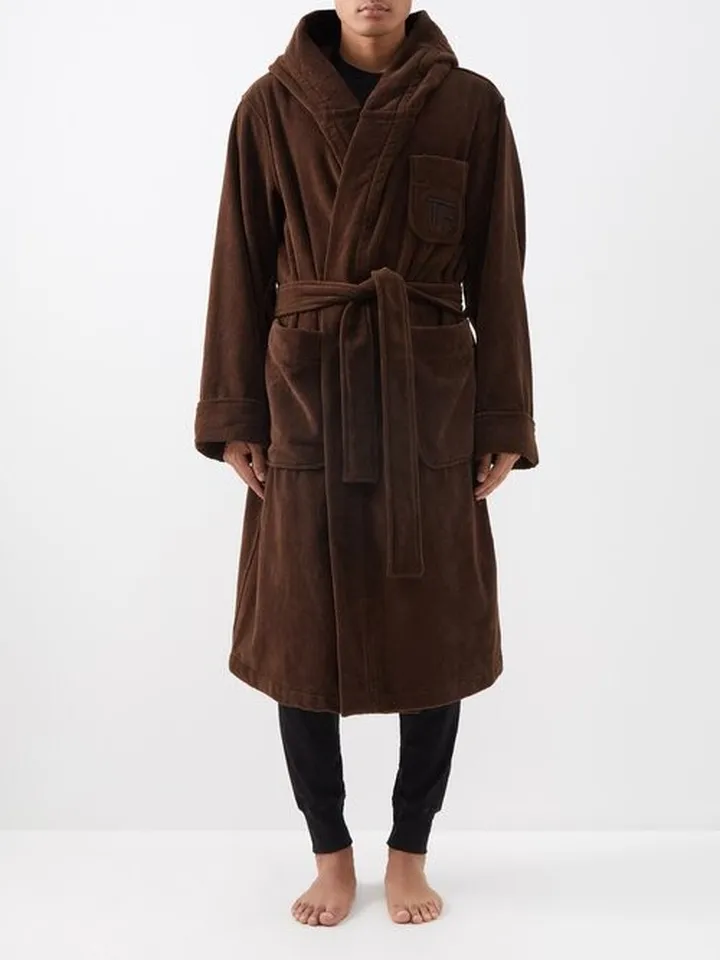 Hooded Cotton-terry Bathrobe