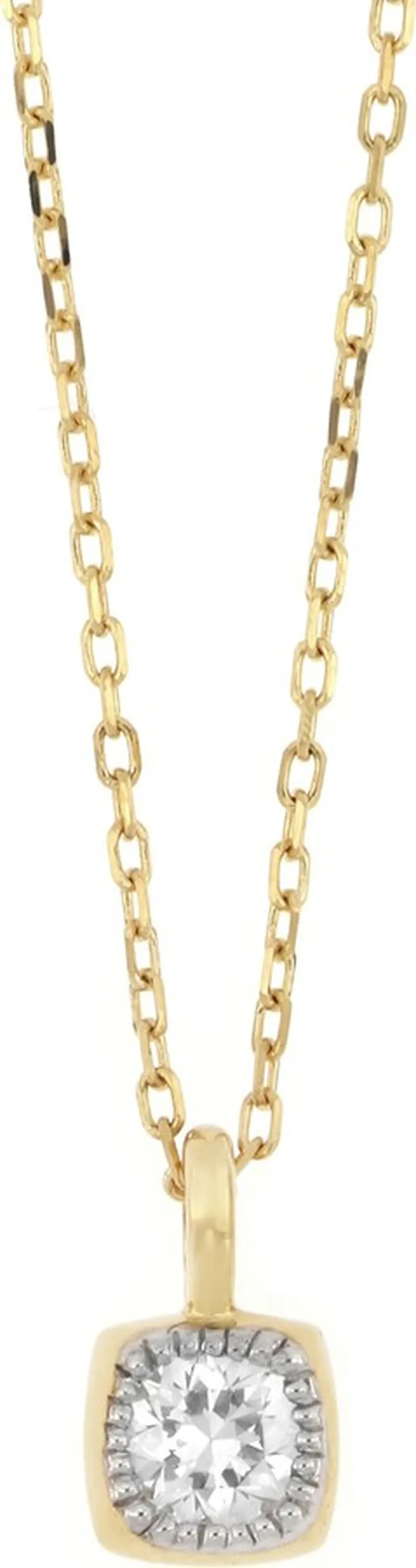Monaco Diamond Pendant Necklace - 0.10 ctw