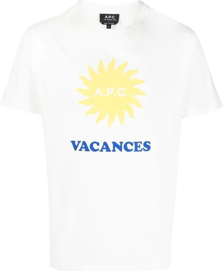Vacances-print short-sleeved T-shirt