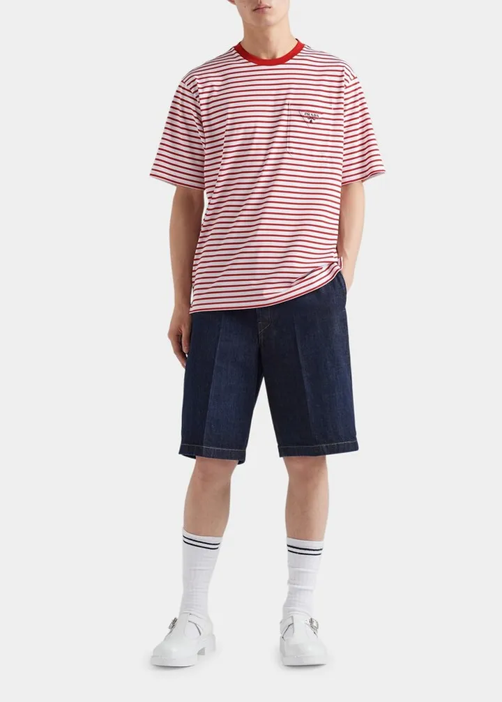 Men's Striped Cotton T-Shirt