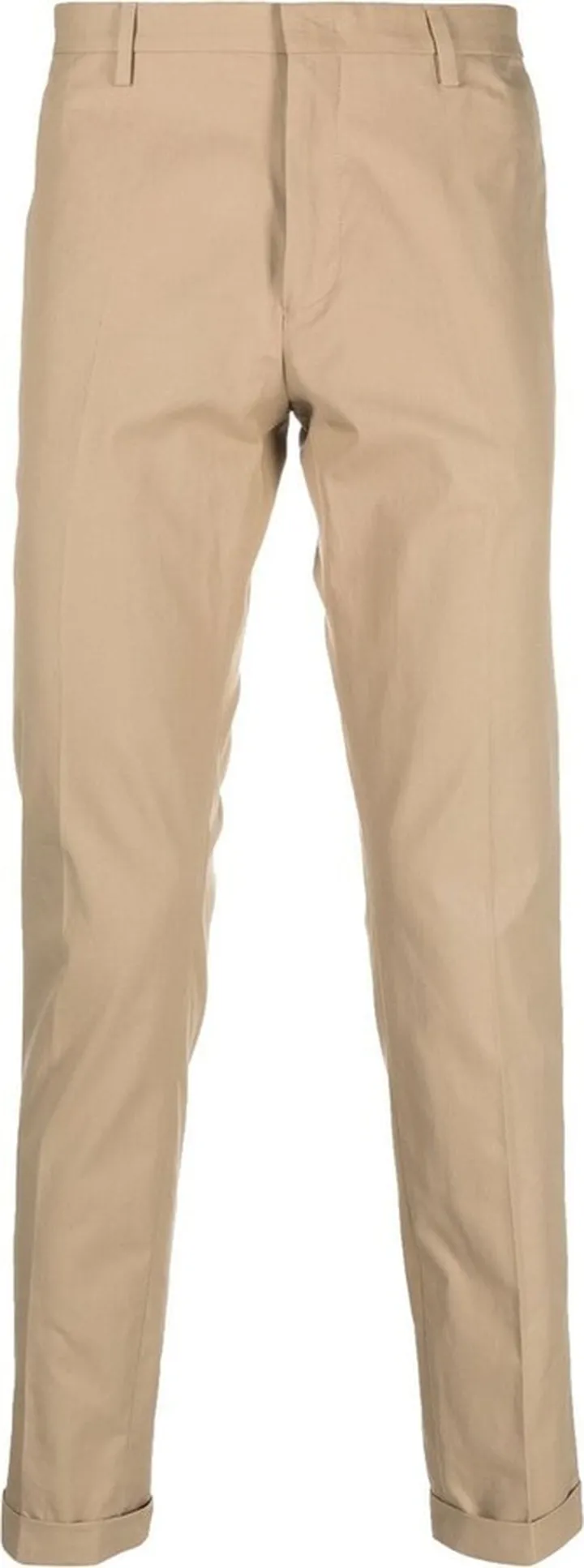 Pressed-Crease Straight-Leg Trousers