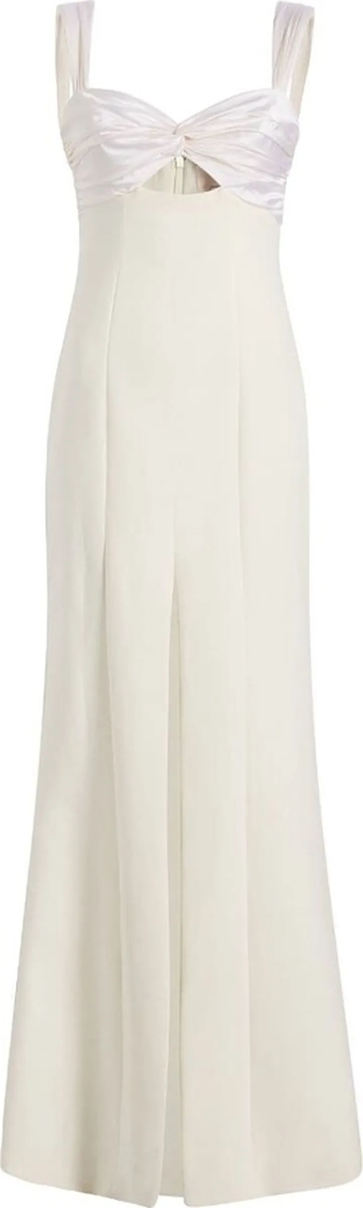 Julie sweetheart-neck side-slit gown