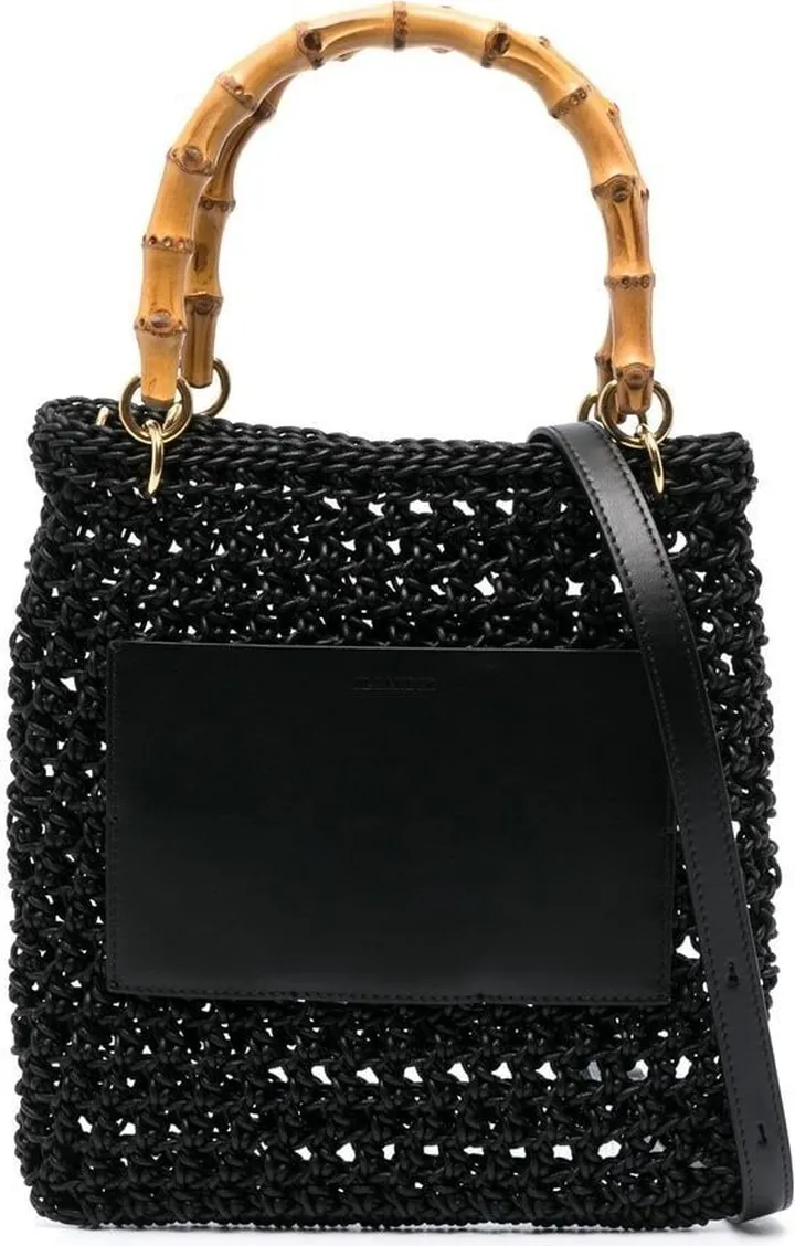 Macramé-Detail Tote Bag