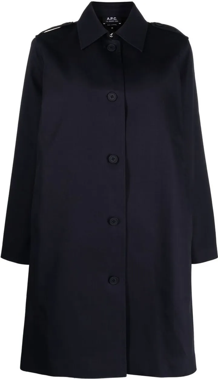 Single-Breasted Midi Coat