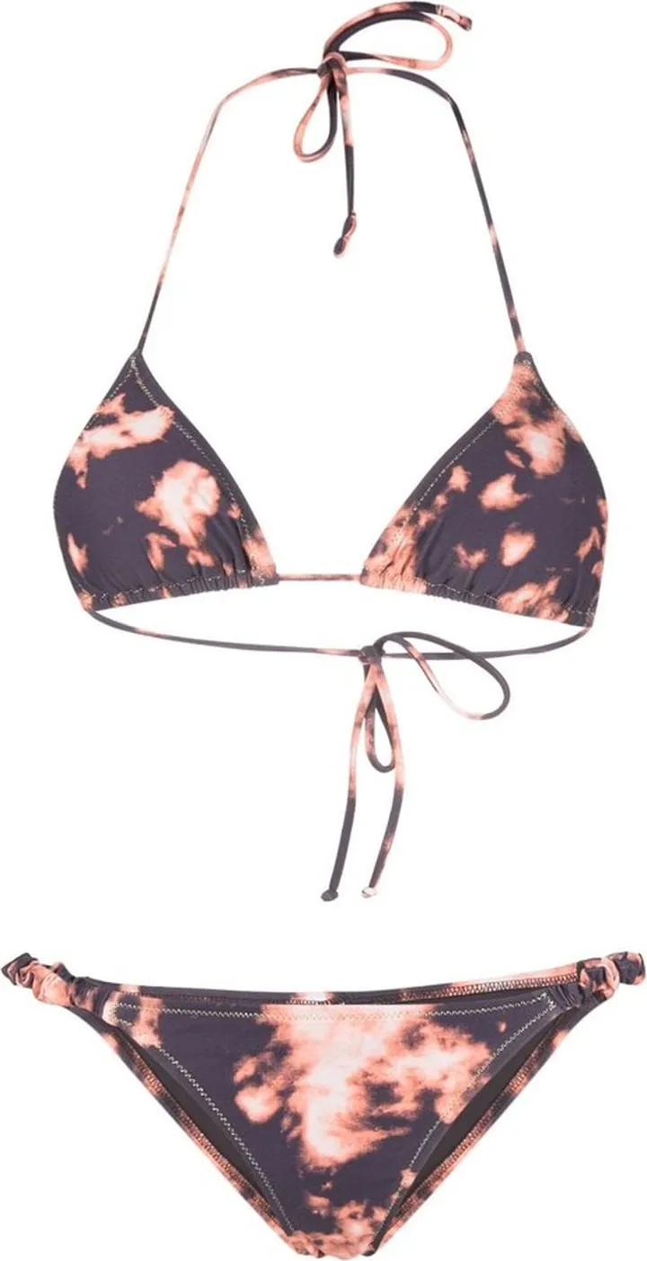 Tie-Dye-Print Halterneck Bikini