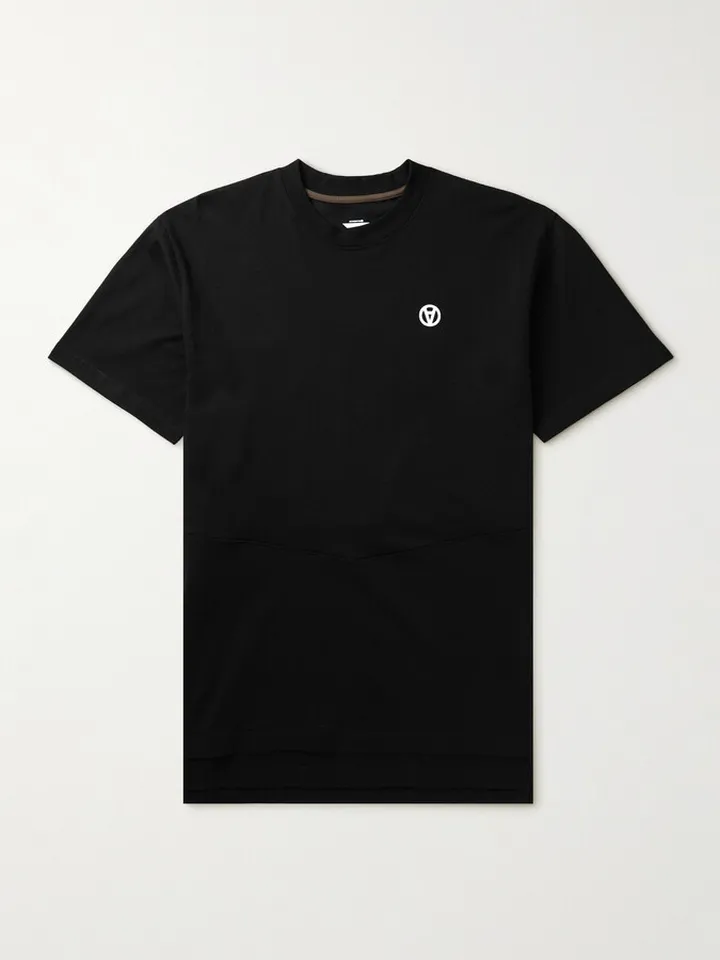 Printed Layered Cotton-Jersey T-Shirt