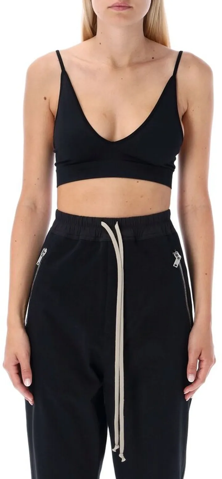 Rick Owens Ribbed V-Neck Bra