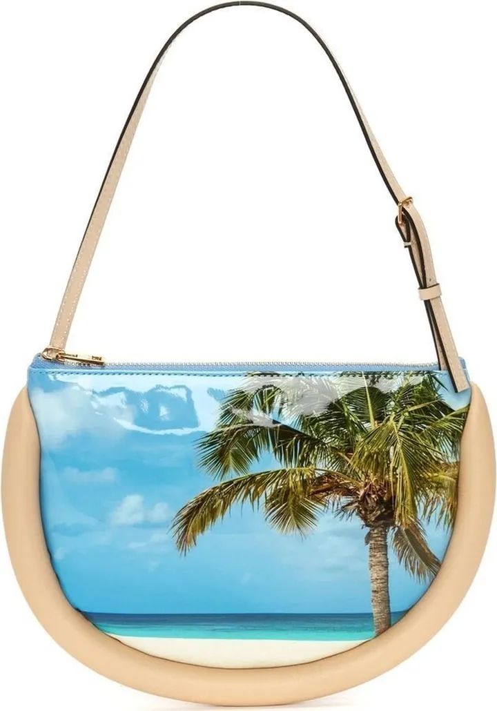 Blue Bumper Moon Shoulder Bag