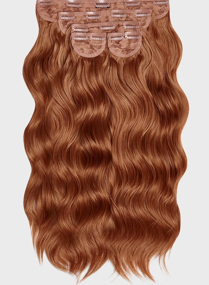 Midi Grande Brushed Out Wave 22" Wraparound Pony -26/30 Mixed Auburn