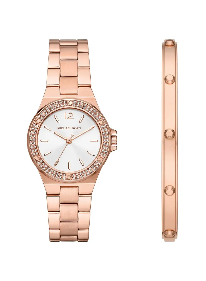 Lennox Analog Watch + Bracelet Set