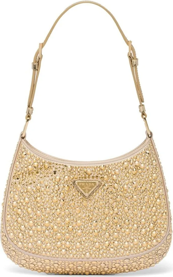 Cleo crystal-embellished shoulder bag