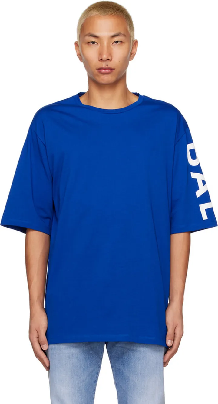 Balmain Blue Printed T-Shirt