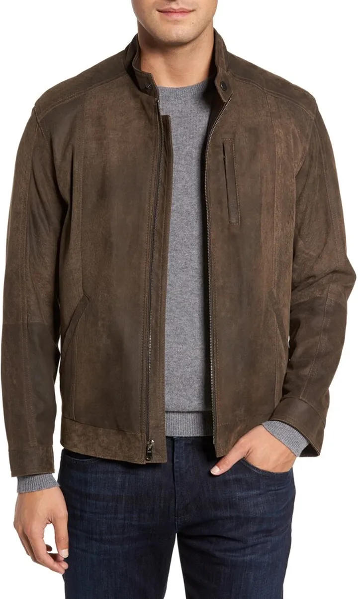 Suede Moto Jacket
