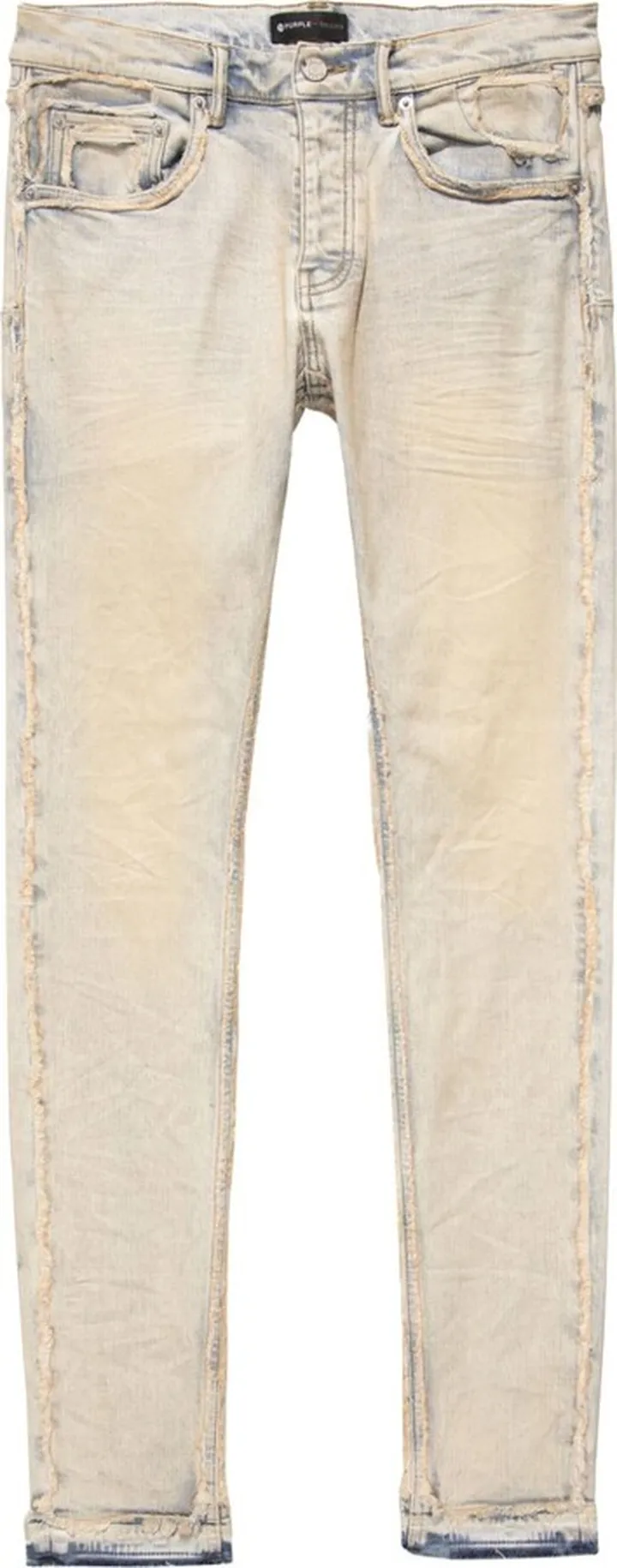 Distressed-Finish Skinny Jeans