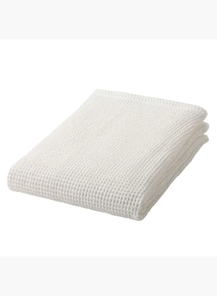 Cotton Waffle Thin Small Bath Towel W 60 x L 120 cm