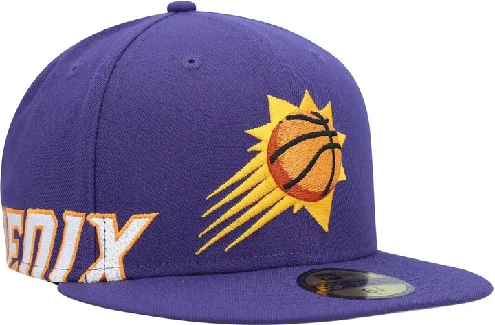 Men's New Era Purple Phoenix Suns Side Arch Jumbo 59FIFTY Fitted Hat
