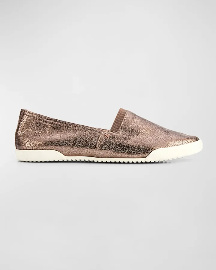 Melanie Leather Slip-On Sneakers