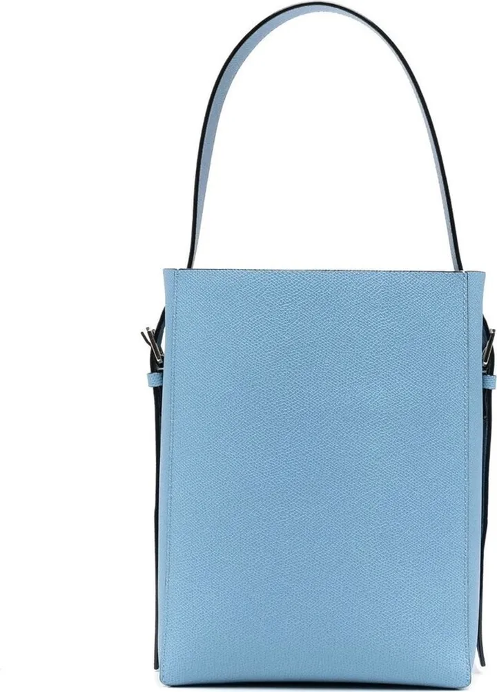 Bucket leather shoulder bag