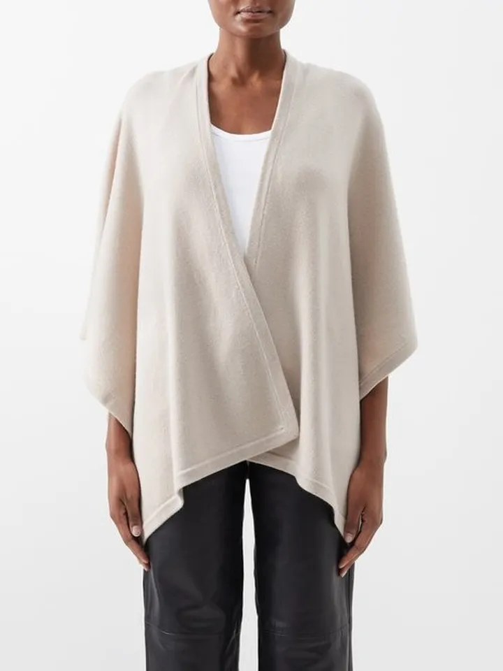 Square Cashmere Poncho