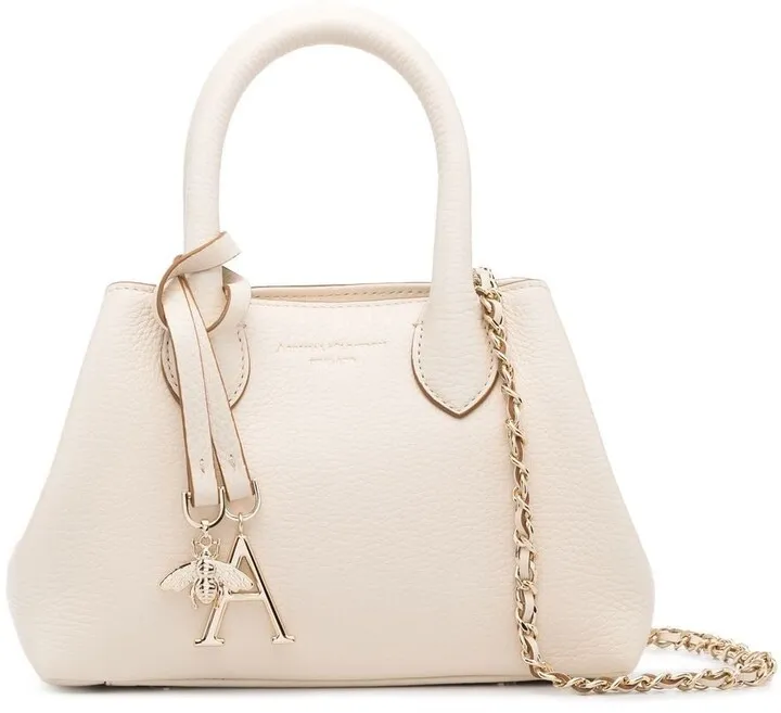 Paris mini pebbled tote bag