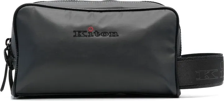 Embroidered-Logo Wash Bag