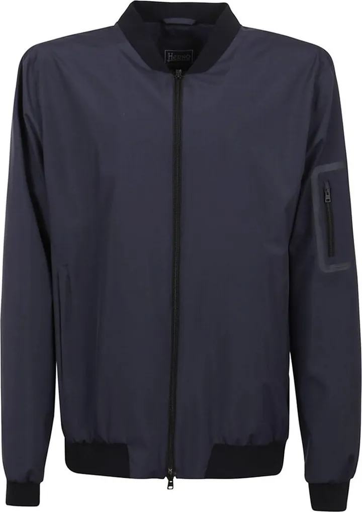 Herno Zip-Up Long-Sleeved Bomber Jacket