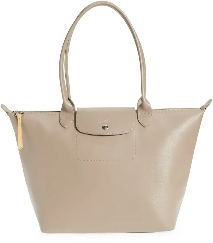 Large Le Pliage City Shoulder Tote