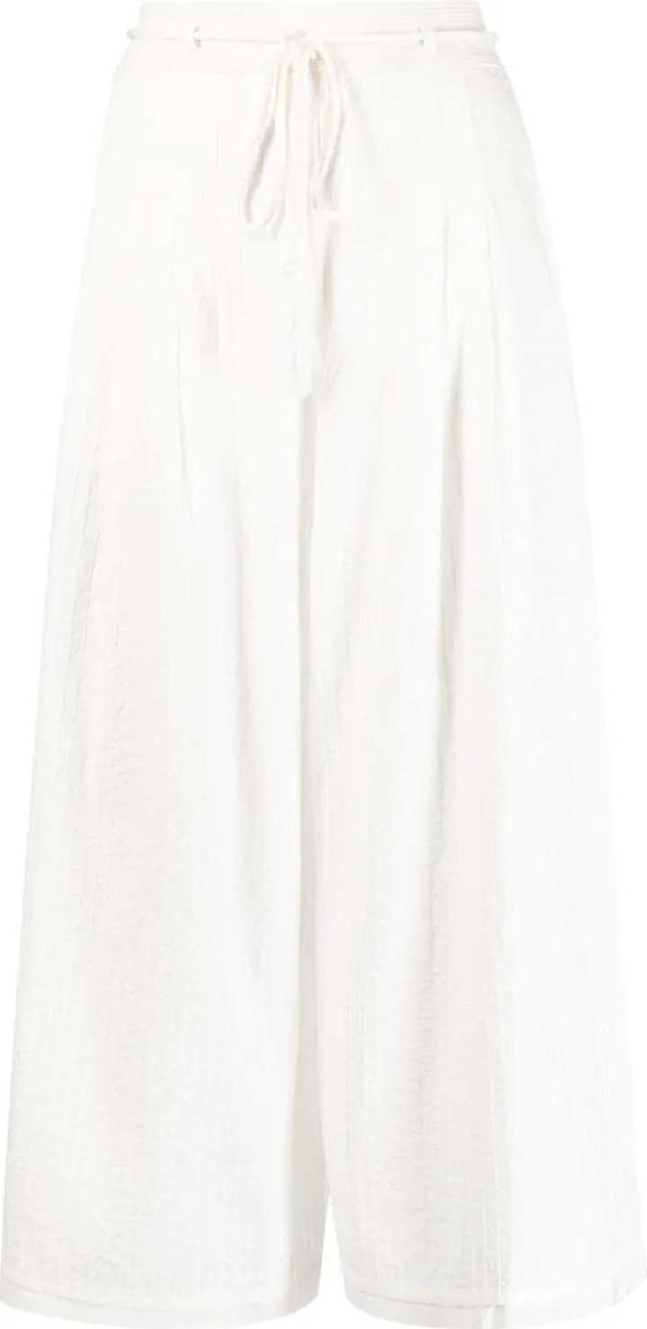 Eloisa vertical-stripe culottes