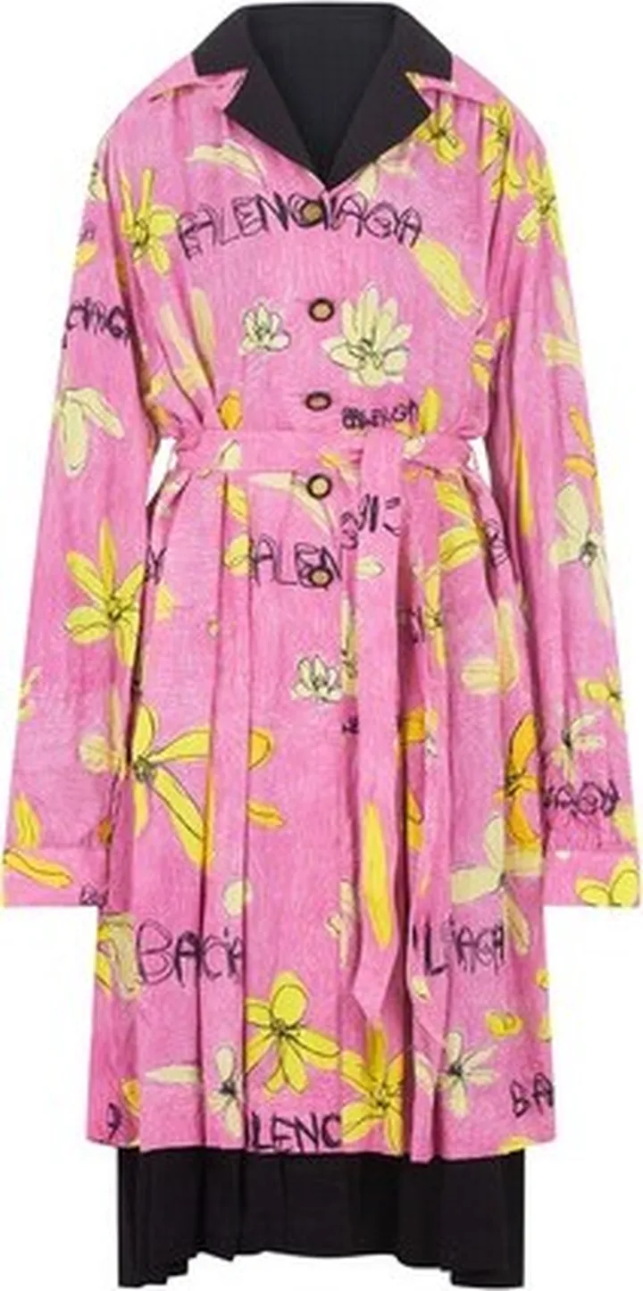 Yellow Daisies Reversible Coat Dress