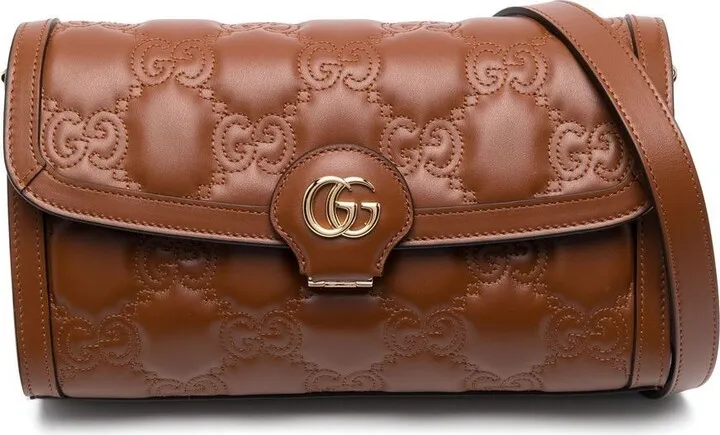 GG-matelassé leather shoulder bag