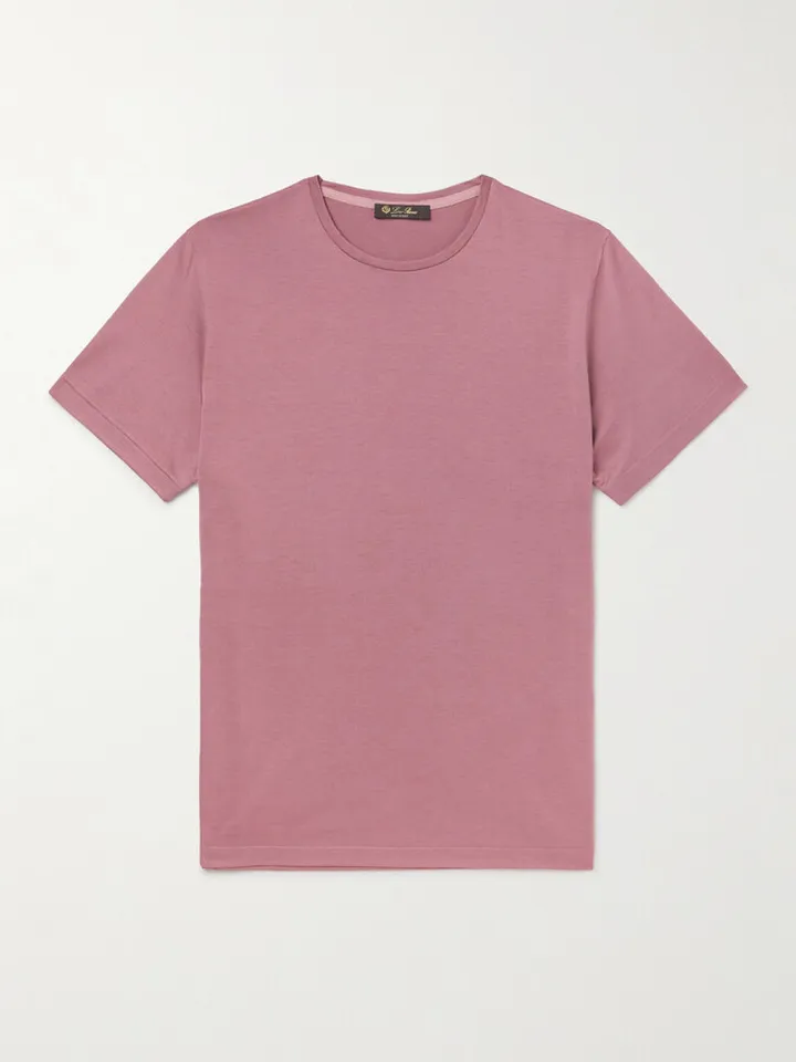 Slim-Fit Silk and Cotton-Blend Jersey T-Shirt