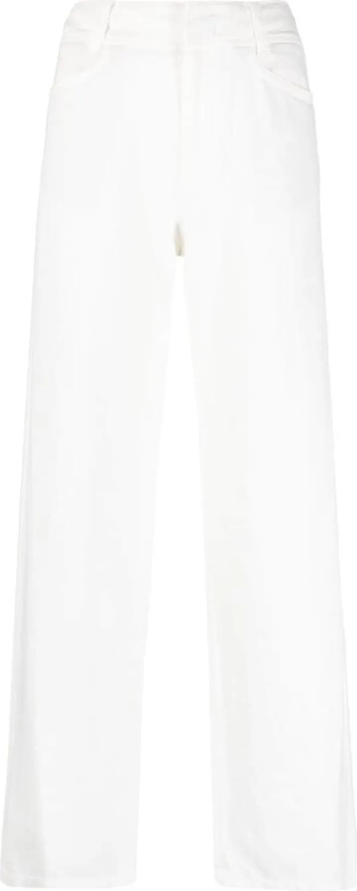 High-Waist Straight-Leg Trousers