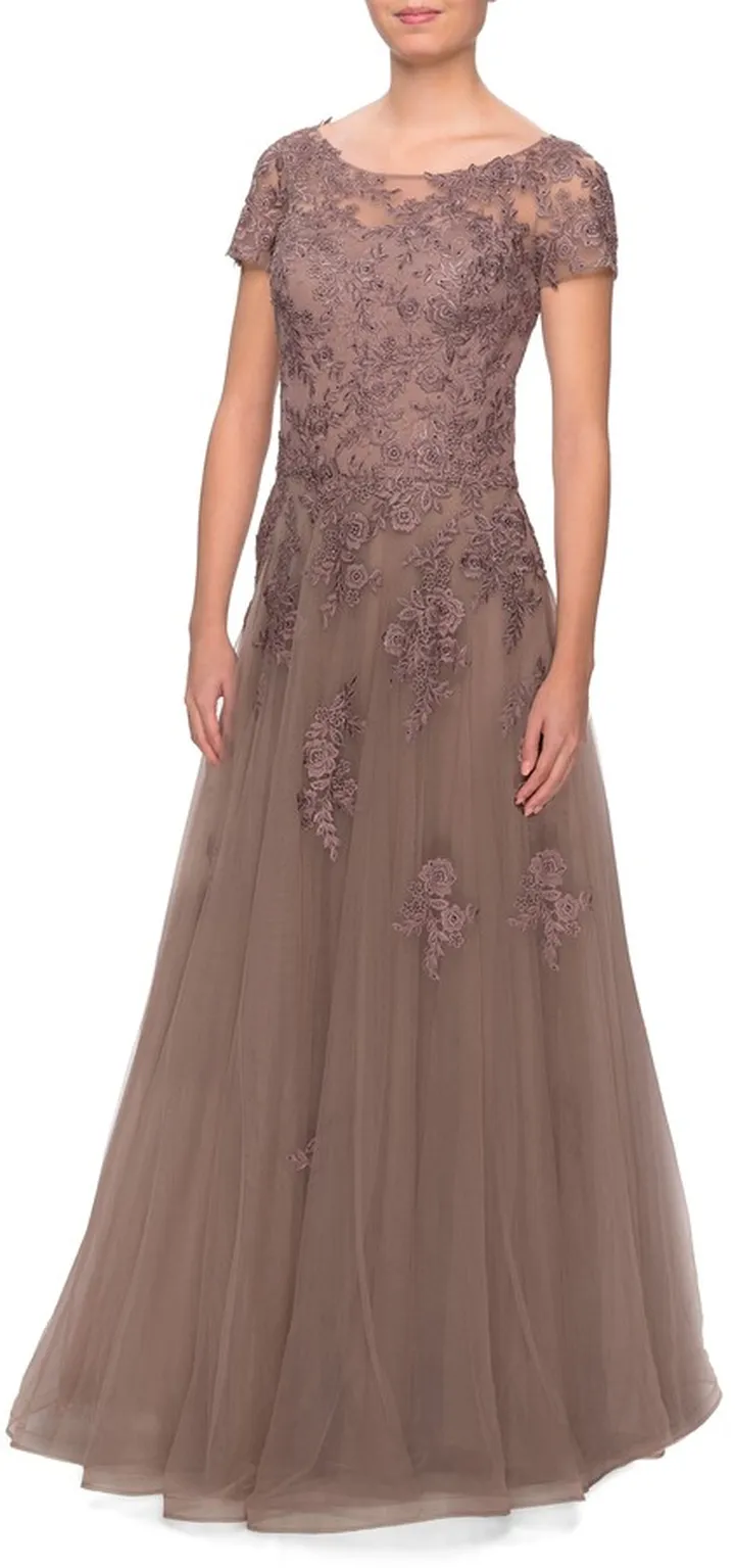 Lace Tulle Gown