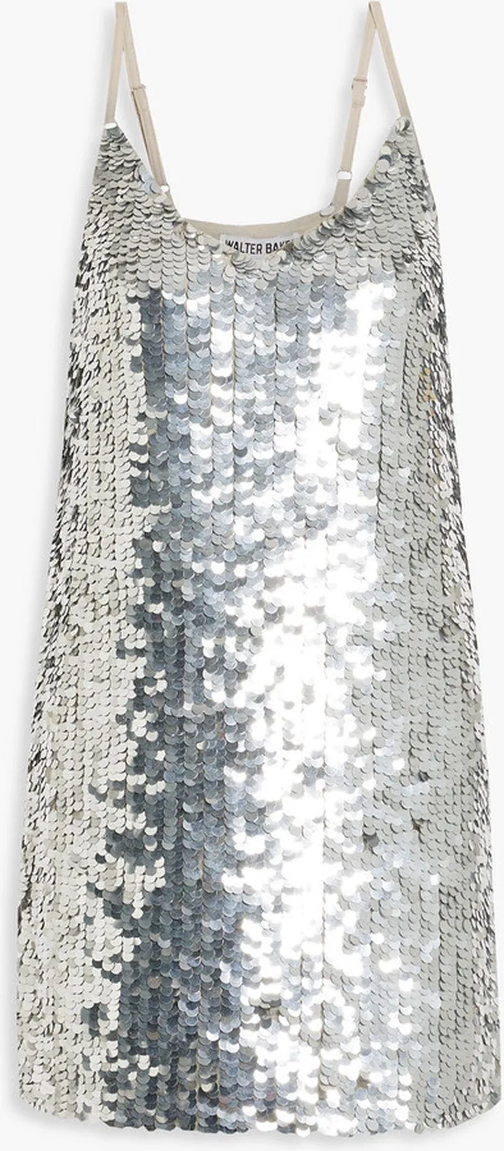 Dolla sequined mesh mini dress
