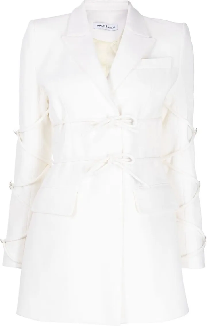 Tie-Detailed Blazer Dress