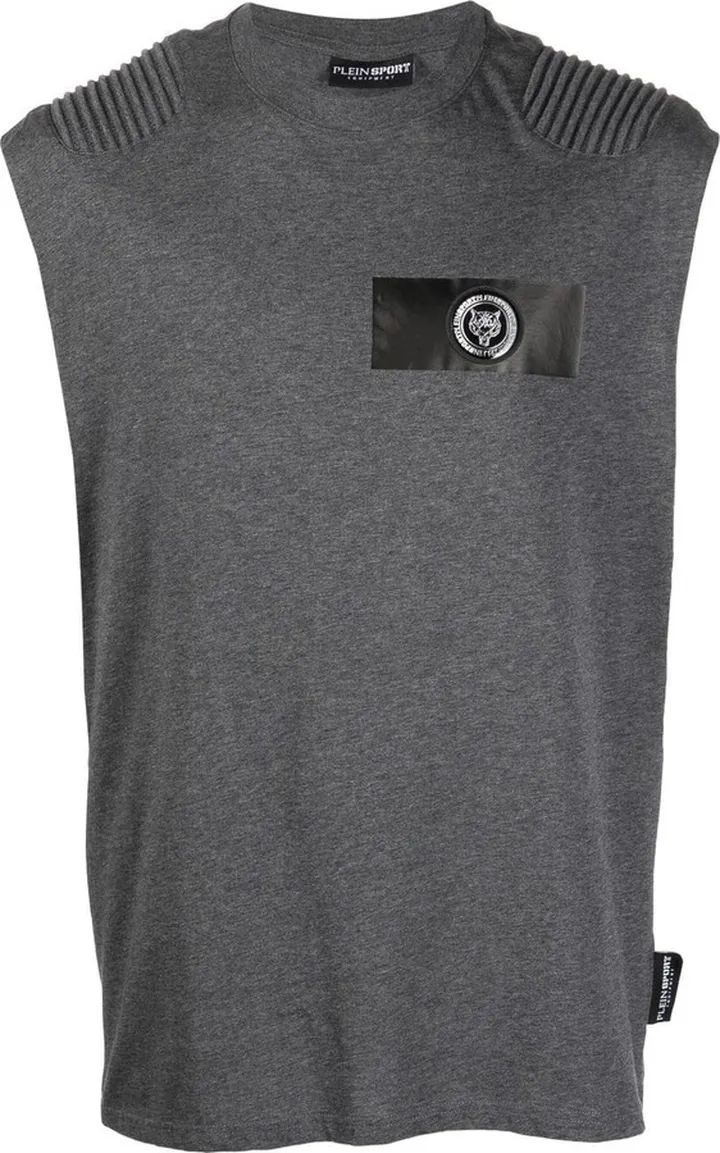 tiger-head motif T-shirt