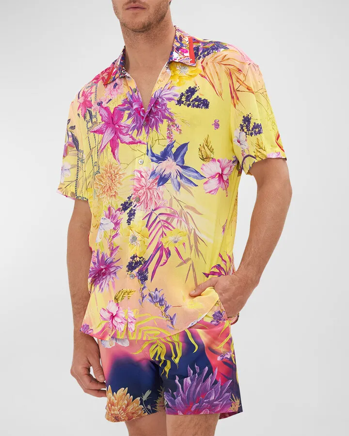 Men's Floral Sport Shirt