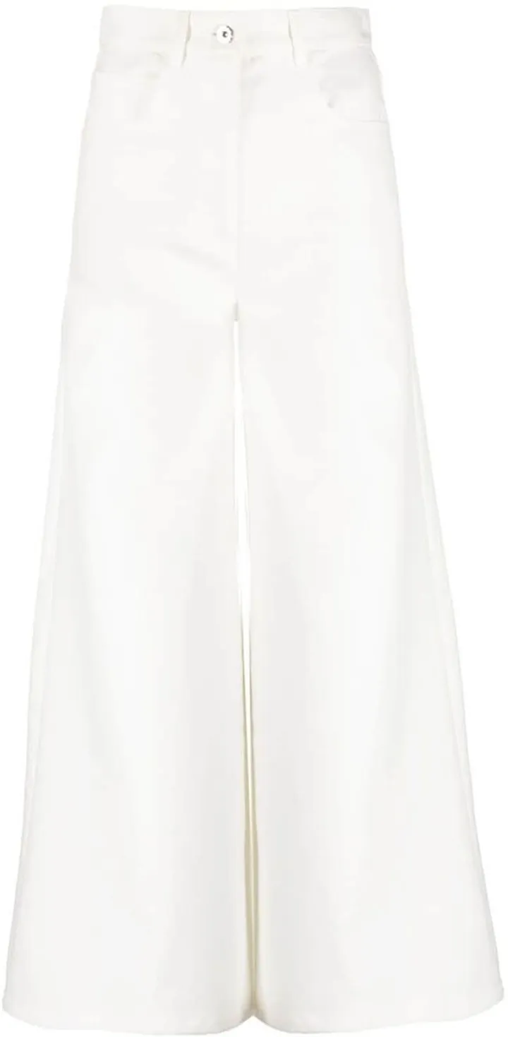 Wide-Leg Cropped Trousers