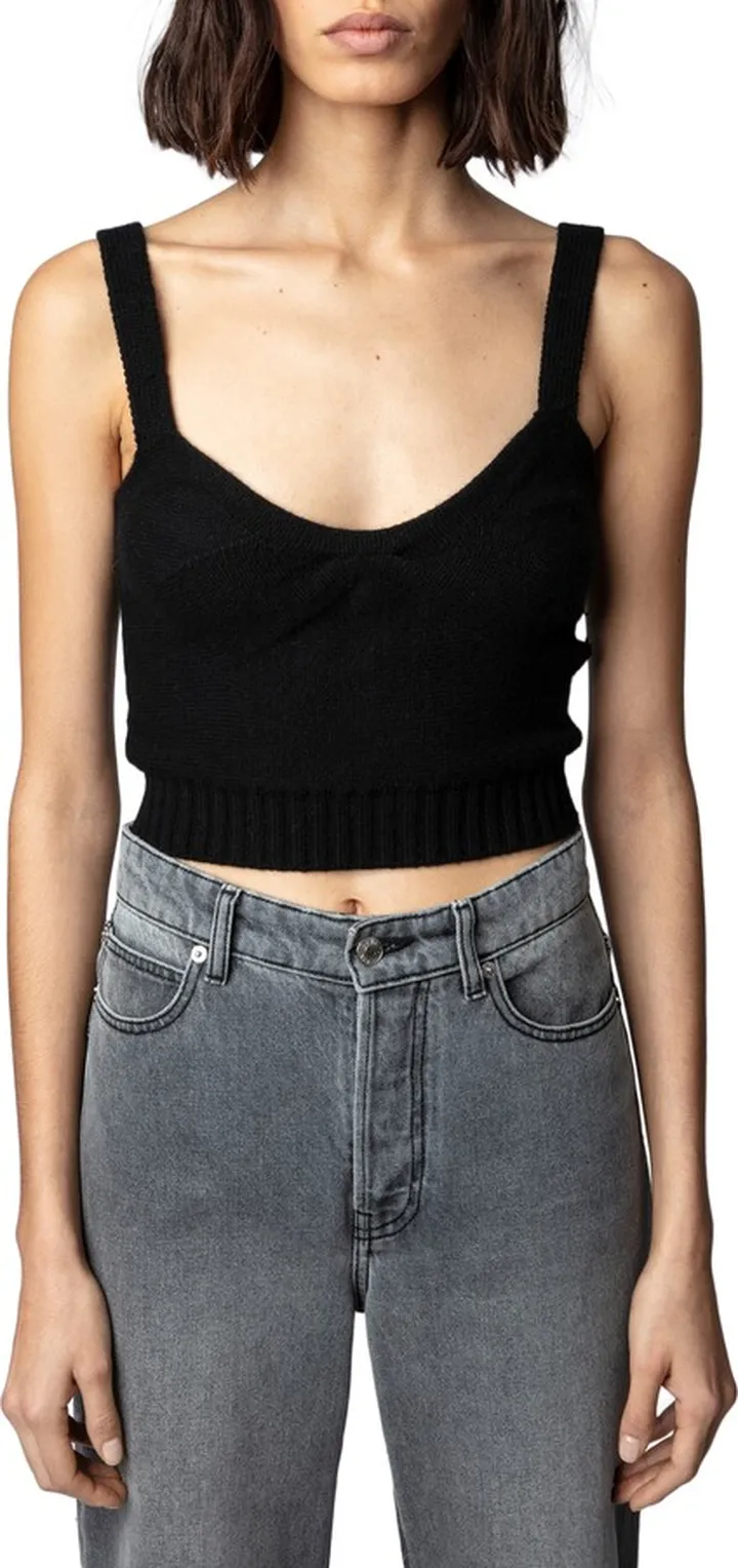 Bettina Wool & Cashmere Crop Top