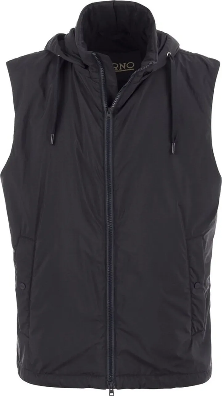 Herno Drawstring Hooded Vest