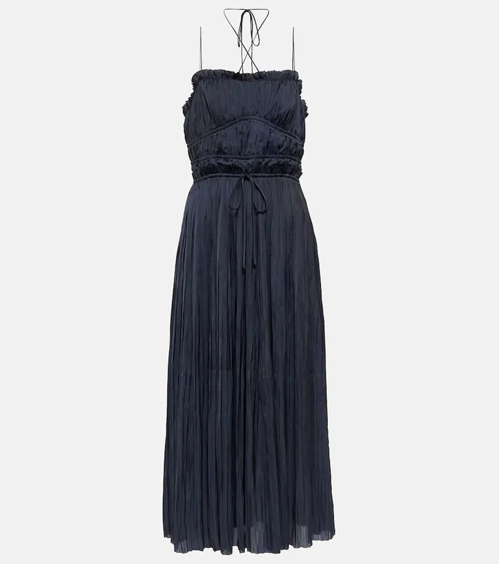 Neveah plisse midi dress