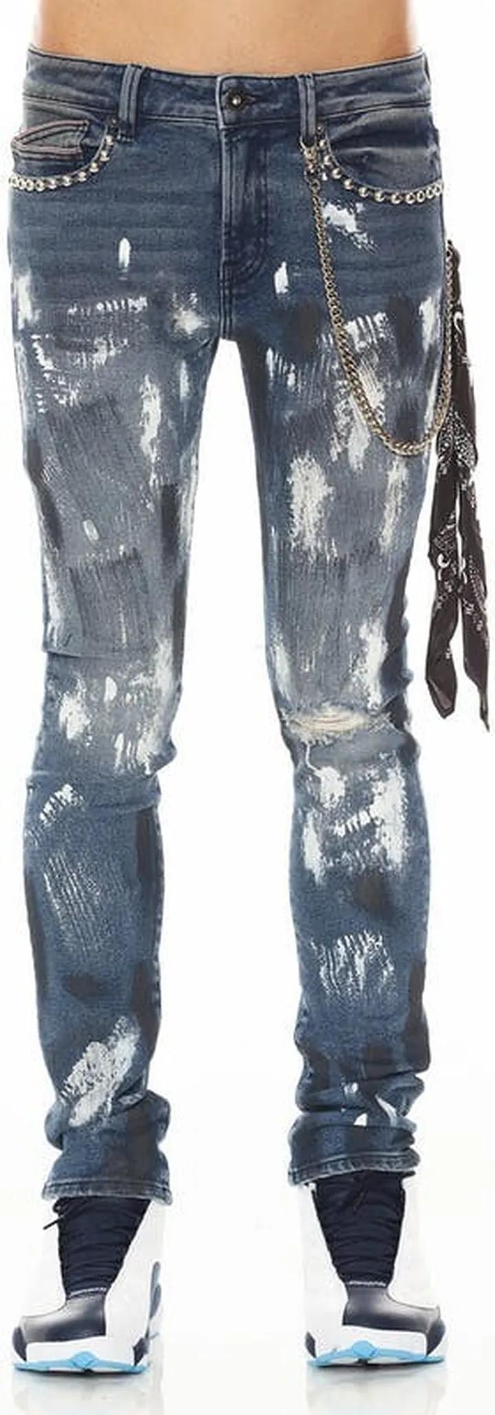 Cult of Individuality Punk Super Skinny Jeans - Leopard