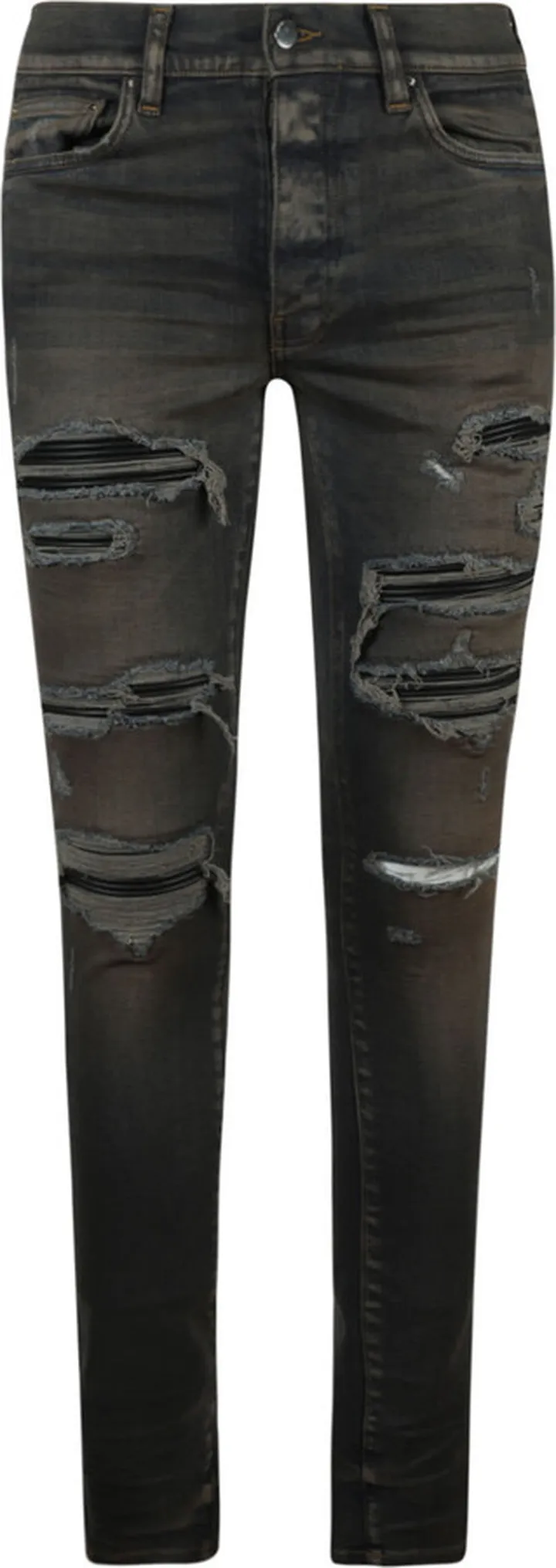 Destroyed Effect Slim Jeans