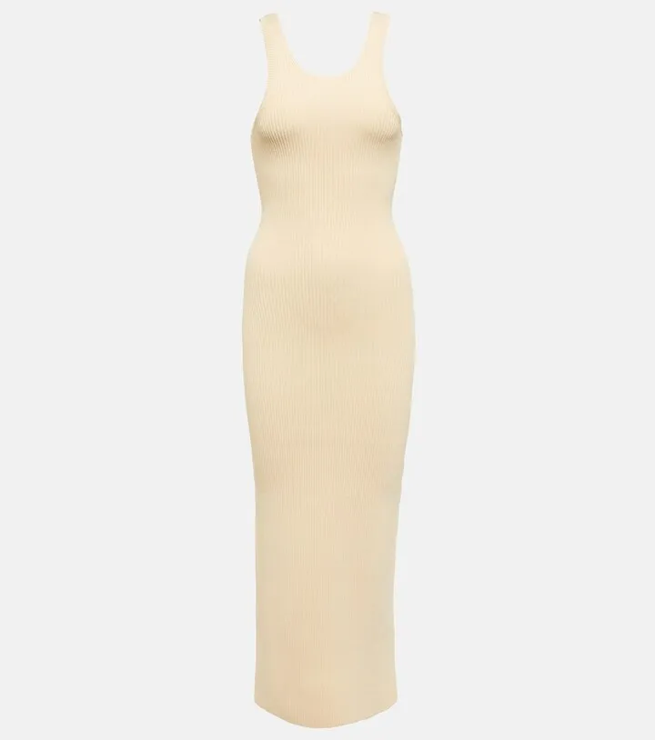 Compact-knit midi dress