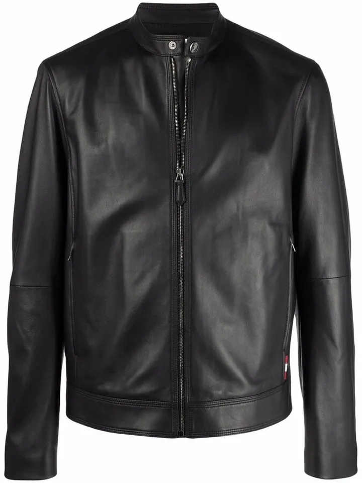 Zipped-Up Leather Jacket