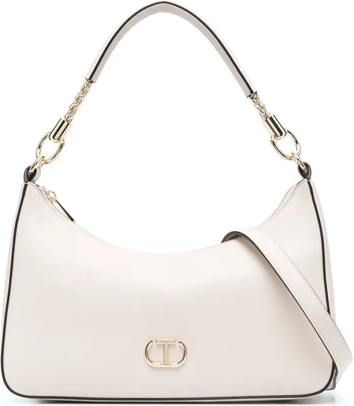 Logo-Plaque Detail Tote Bag