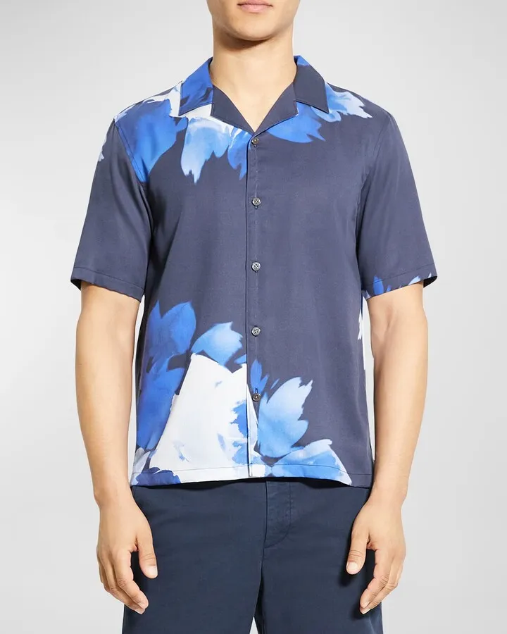 Men's Irving Abstract Floral Camp Shirt