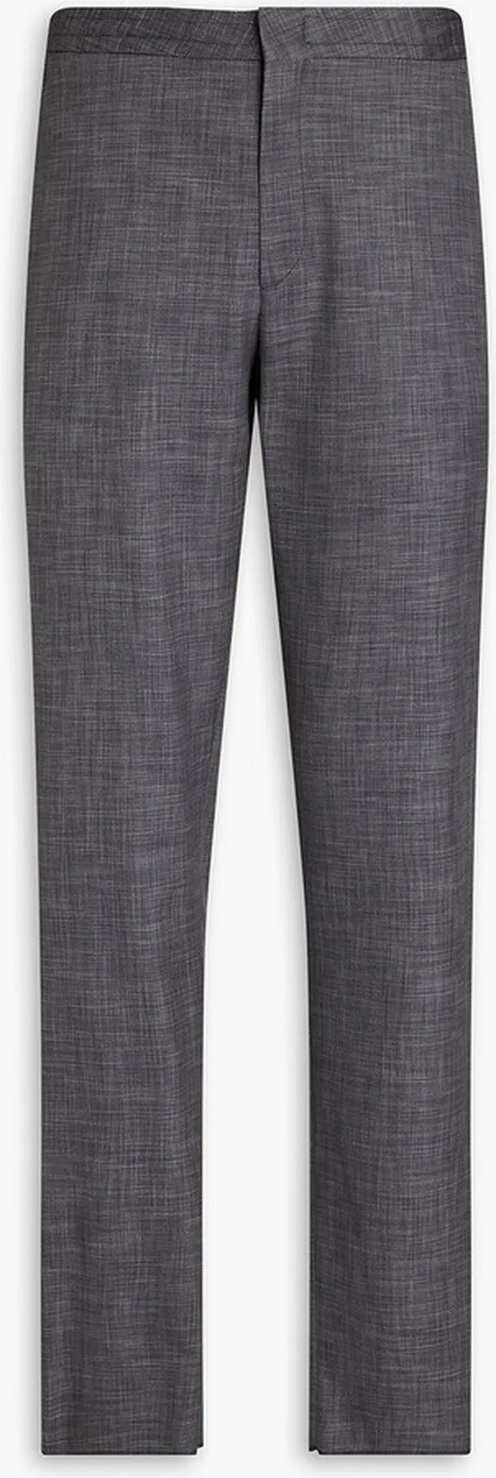 Tapered wool and silk-blend pants